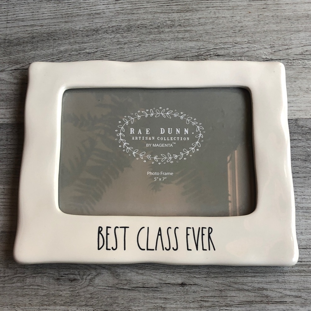 Rae Dunn Picture Frame 5x7 Best Class Ever